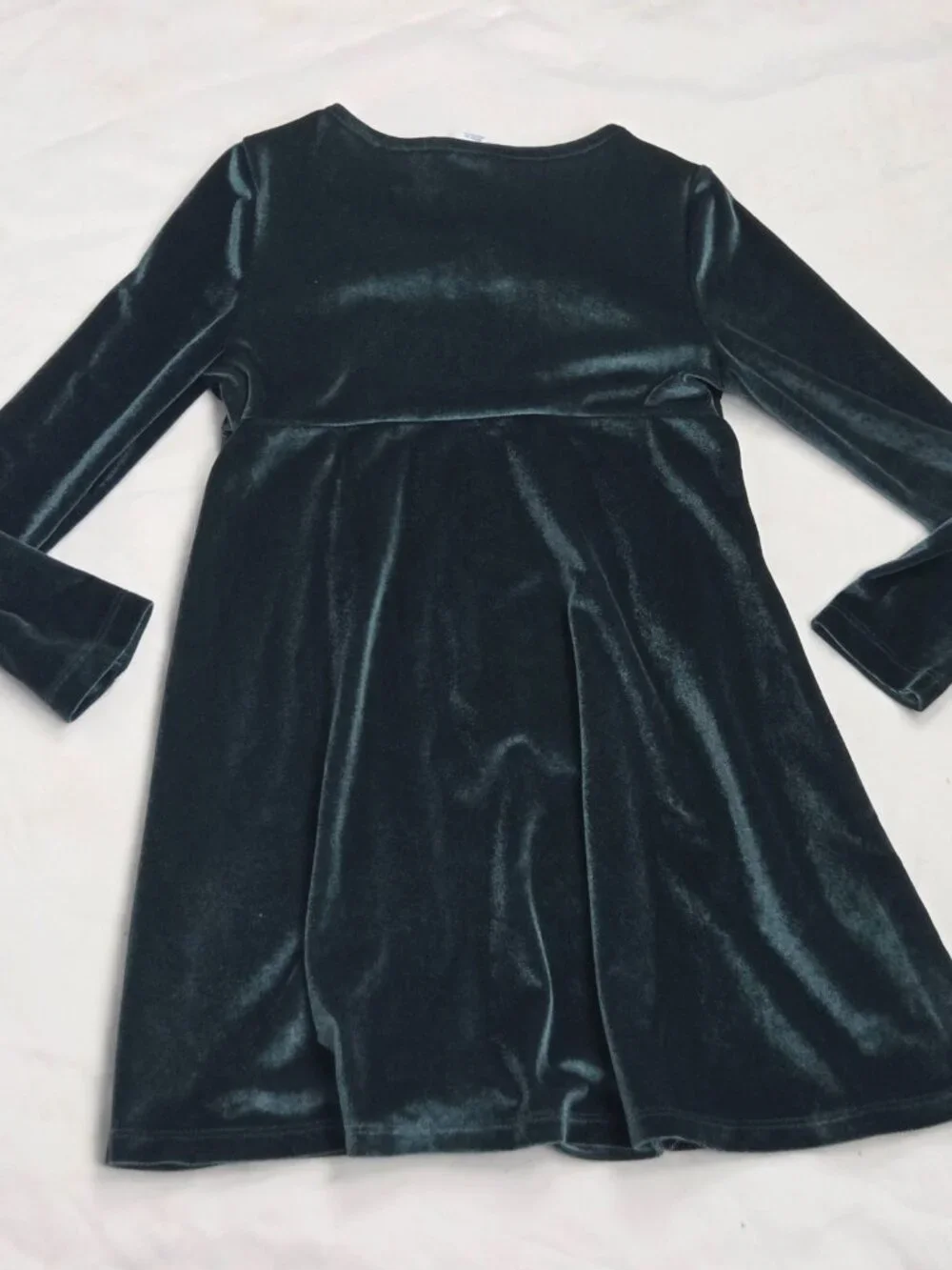 Old Navy Girls Long-Sleeve Velvet Swing Dress Size S